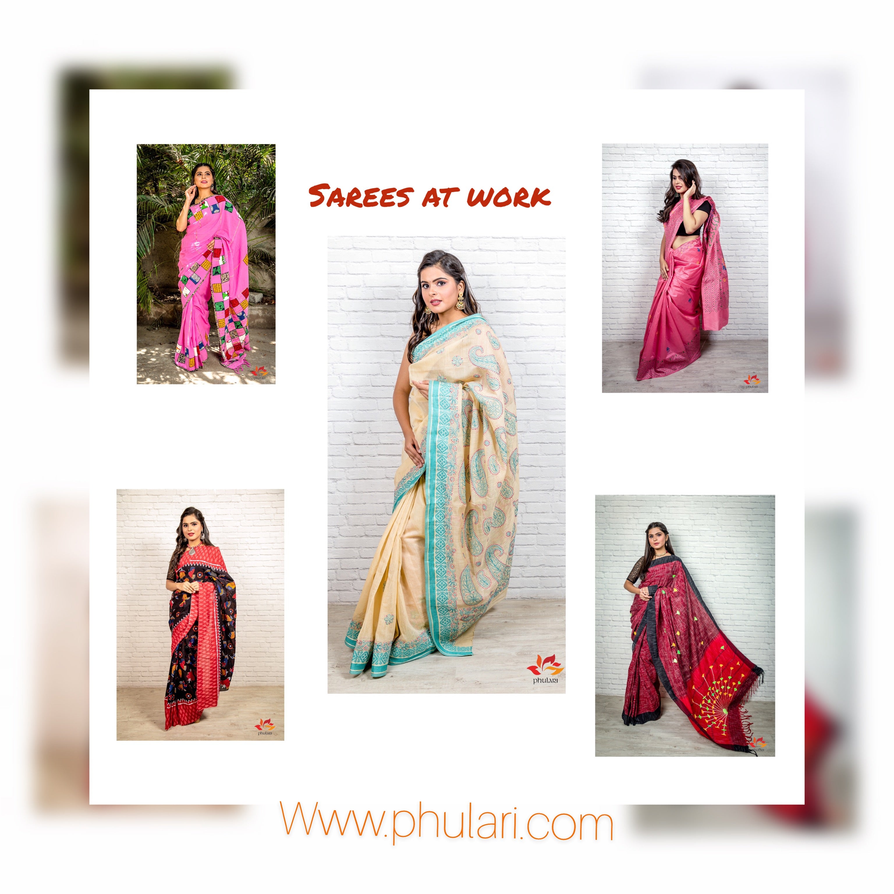 Sarees at work