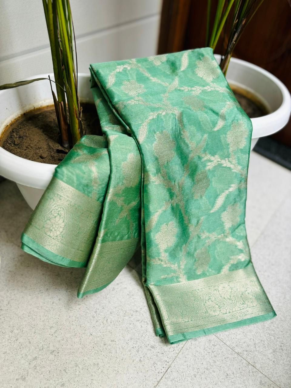 Banarsi Warm Silk Saree with Woven Blouse