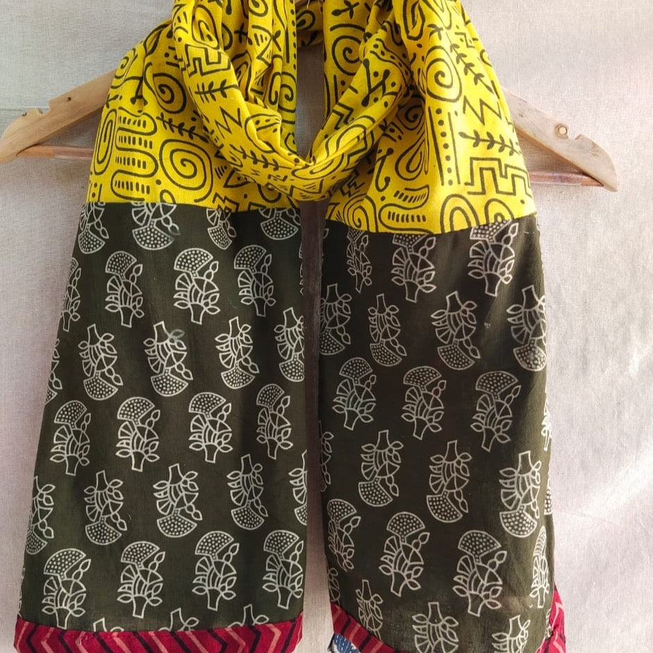 Hand Block Cotton Stoles