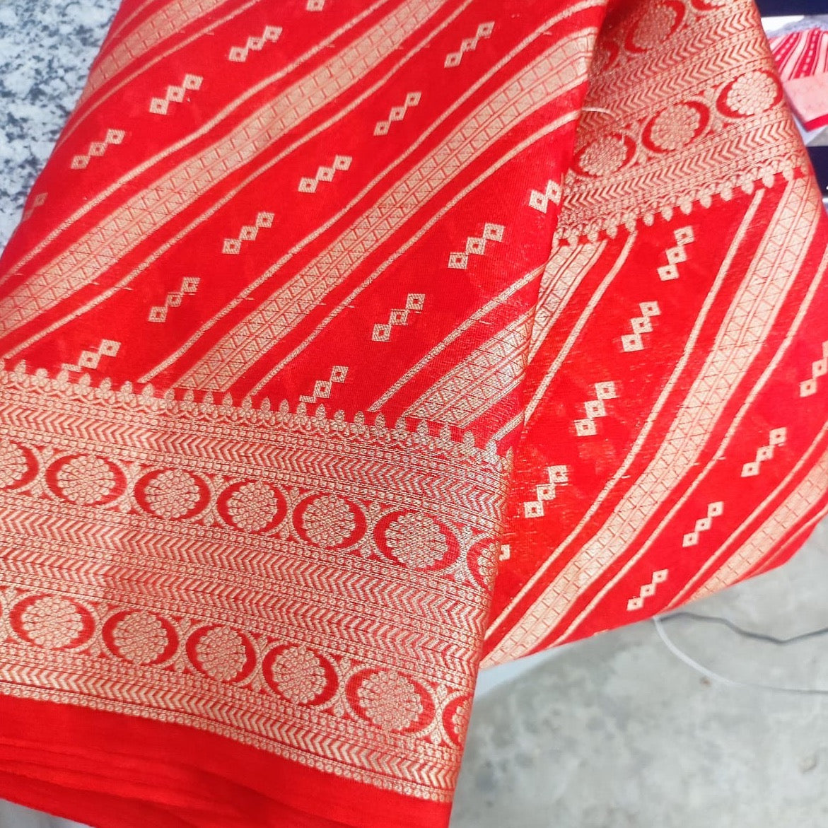 Banarasi Warm Silk Saree- Red, Pink, Blue, Yellow, and Various Colours Available