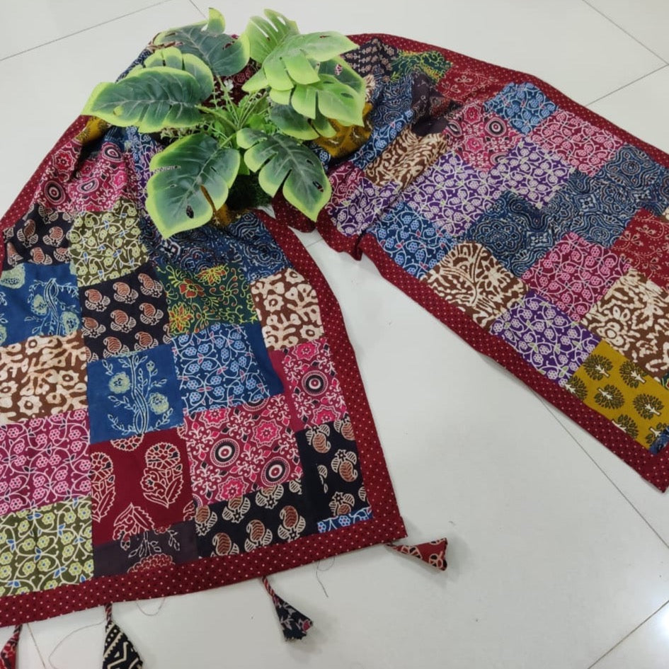Ajrakh Patch Work Mixed Stoles