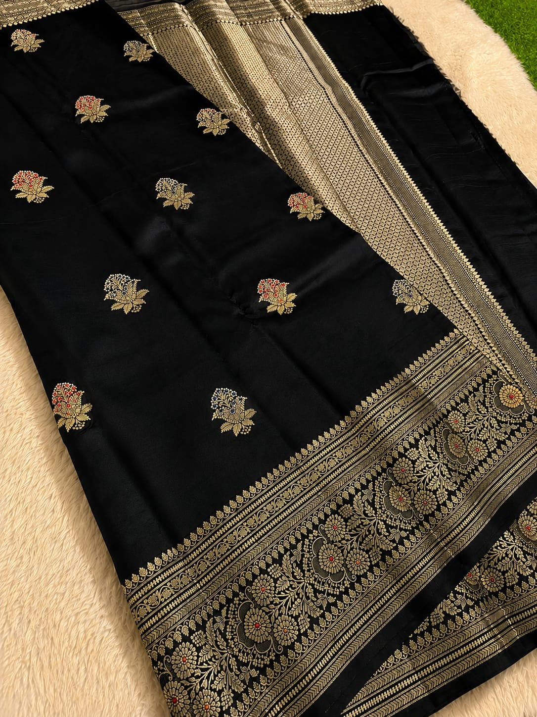 Banarasi Semi Raw Mango Silk