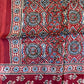 Modal Silk Ajrakh Dupatta - Black, Blue, Red