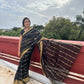 Banarasi Kora Silk Organza Saree- Blue, Black, Yellow, Green, Red, Pink.