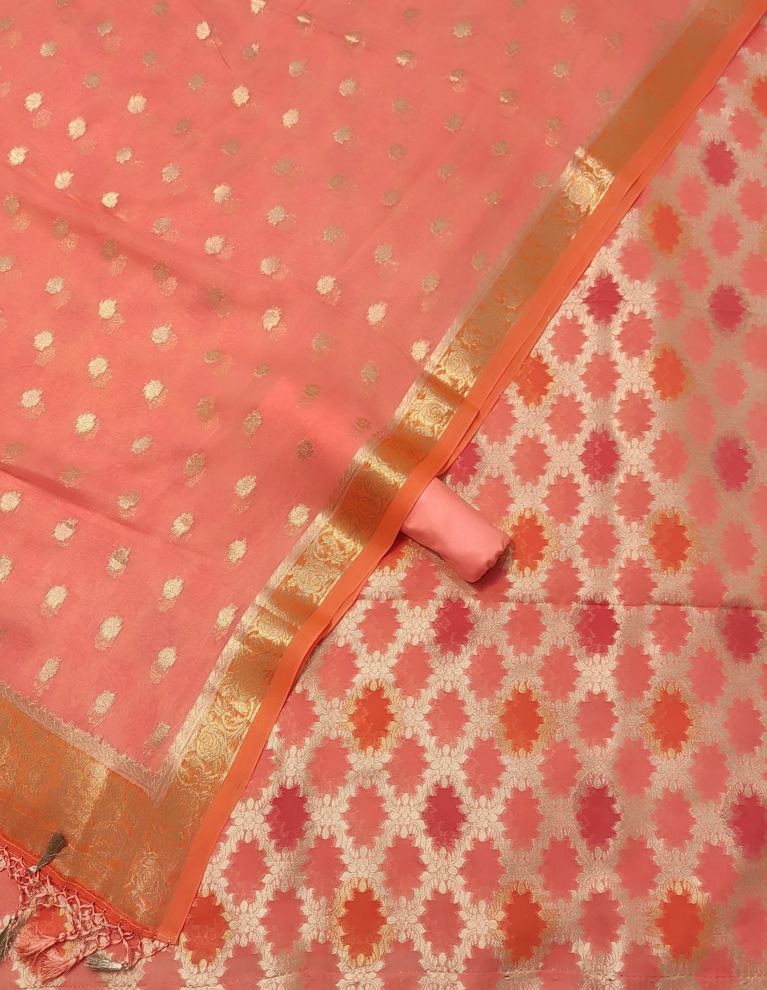 Banarasi Viscose and Georgette Suit material