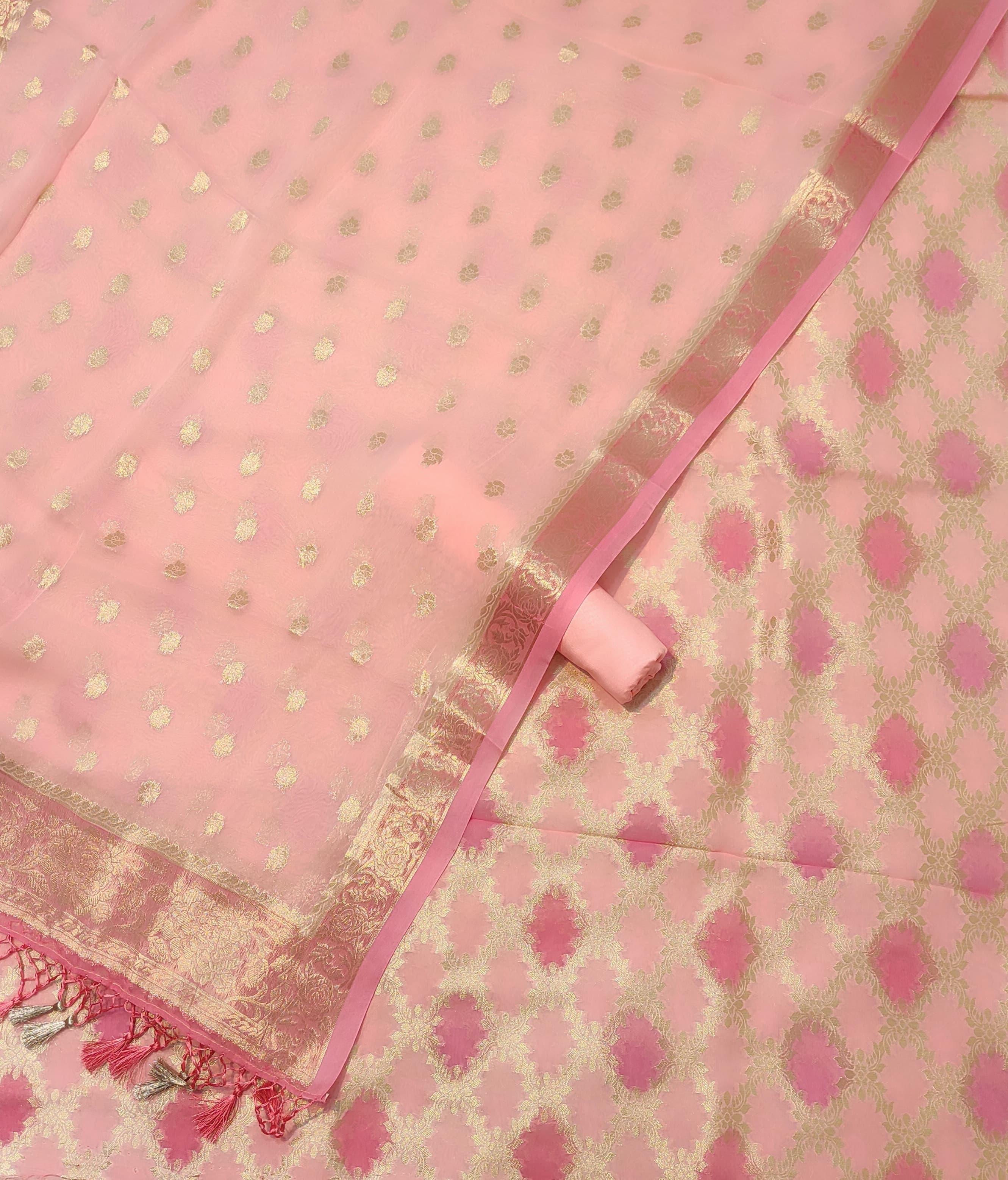 Banarasi Viscose and Georgette Suit material