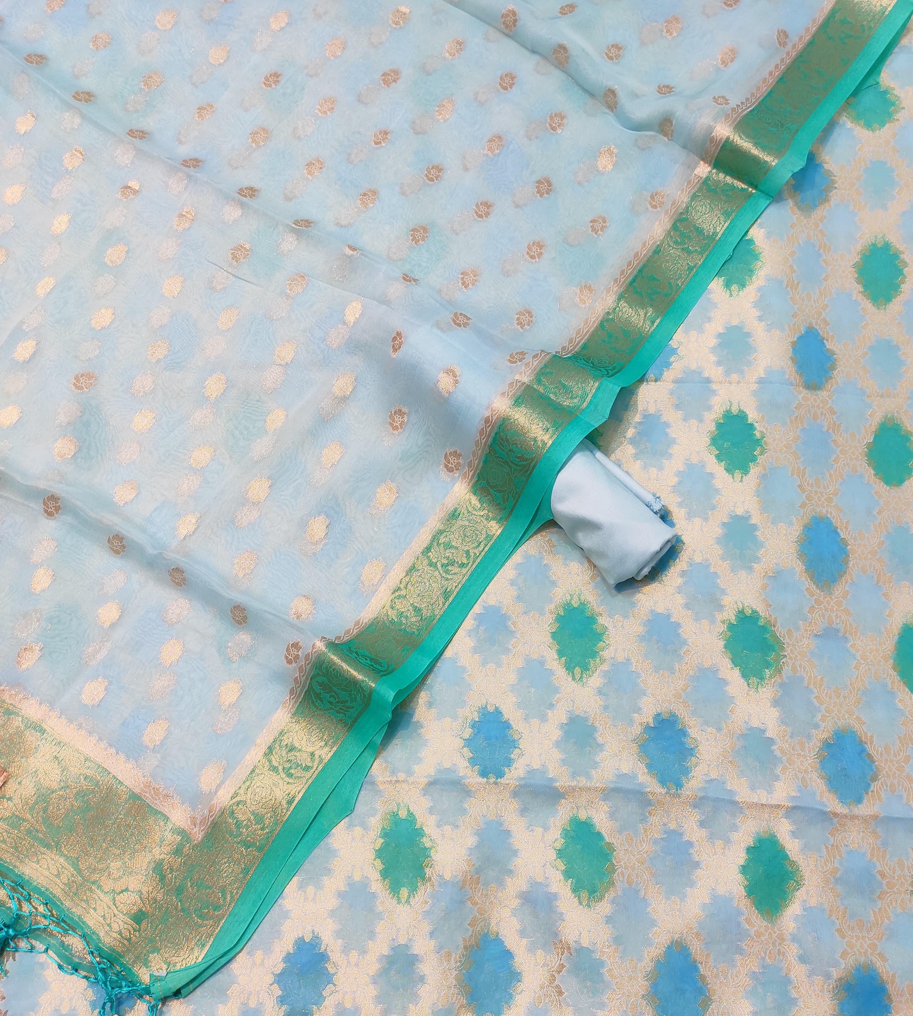 Banarasi Viscose and Georgette Suit material