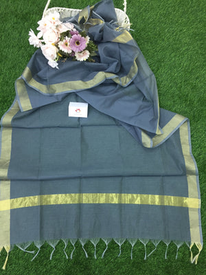 Cotton Silk With Zari Border Dupatta