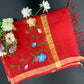 Cotton Silk Hand-painted Dupatta - Floral Border