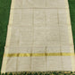 Handloom cotton silk with zari border dupatta 