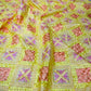 Phulkari Machine- Embroidered Chinnon Dupatta - Yellow