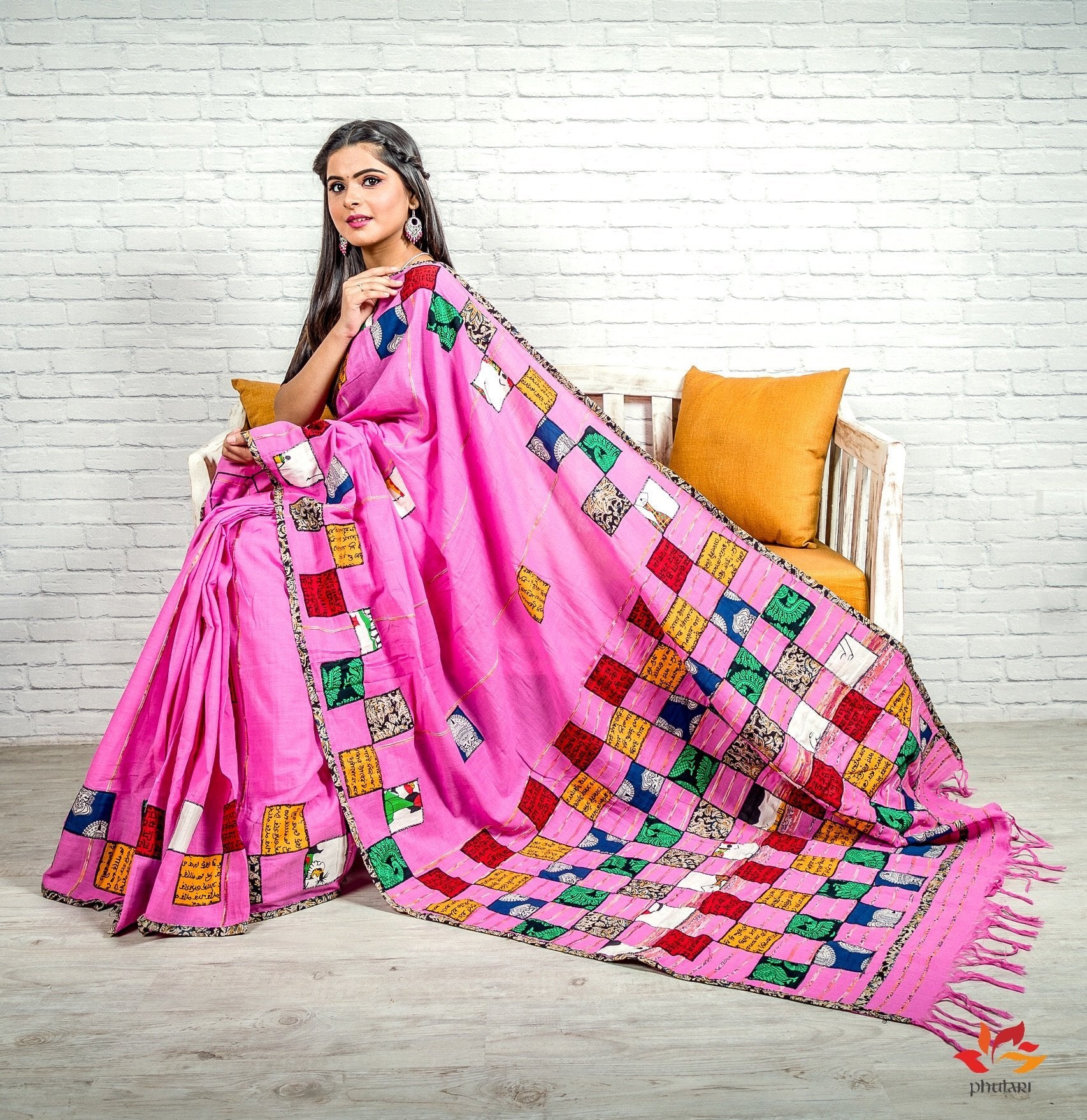 Khesh Cotton With Applique Boul Patch Work