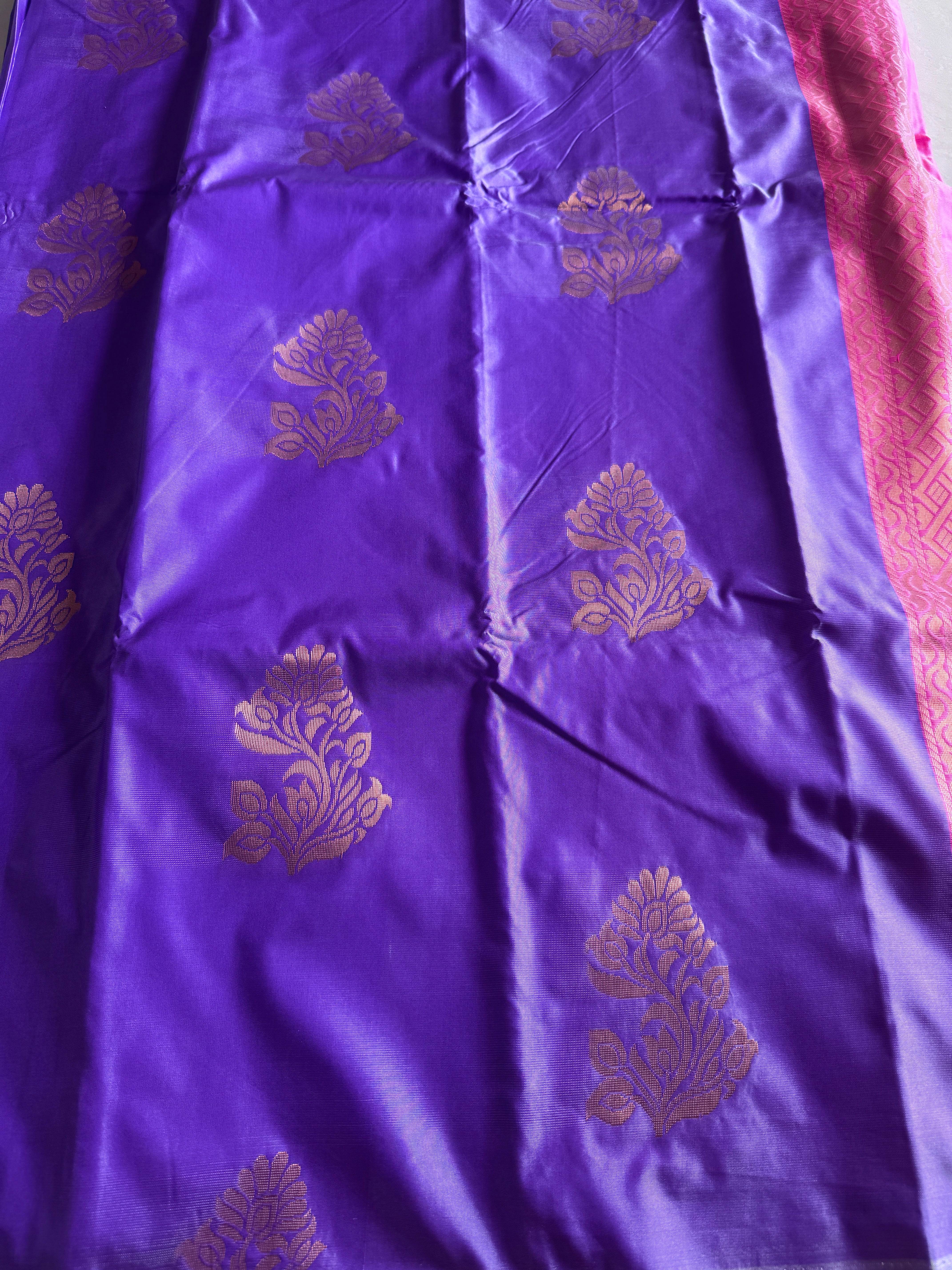Soft Silk Mix Saree - Lavender