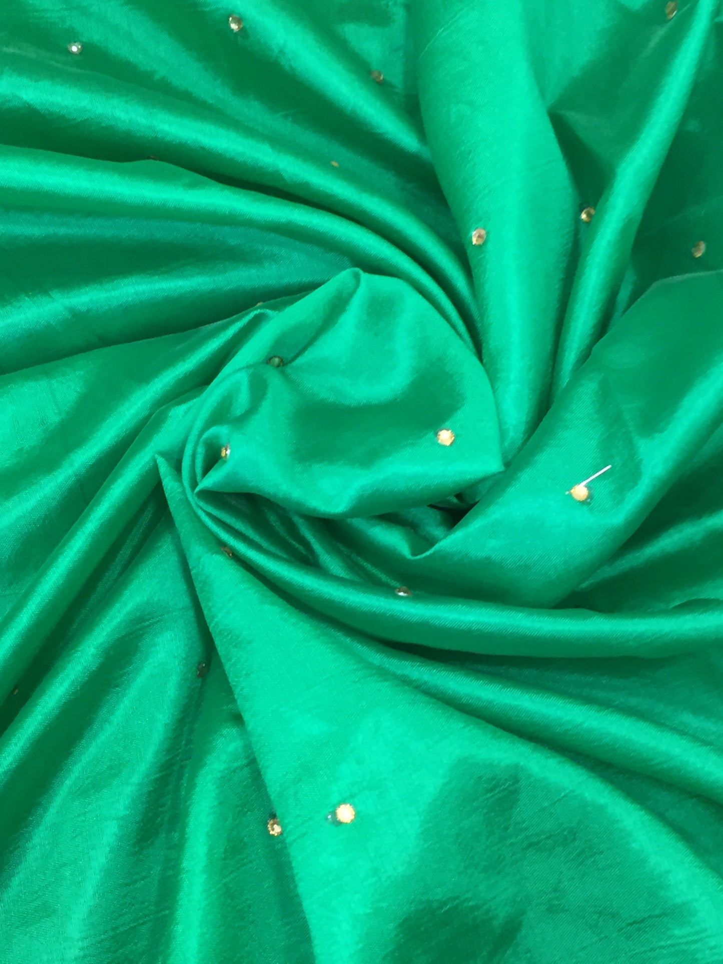 Gota Patti Work Art Silk Dupatta - Green