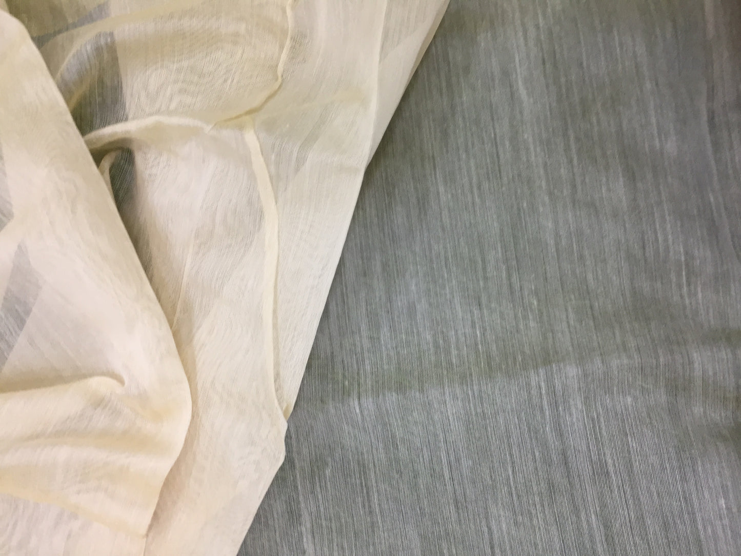 Cotton Silk Dupatta With Zari Border - Various Colors 1