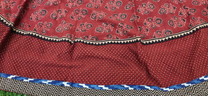 Cotton ajrakh skirt